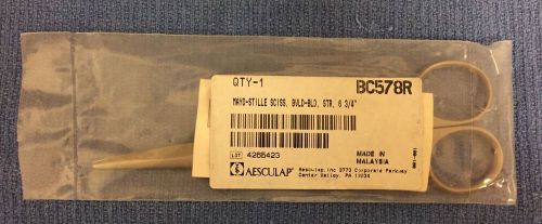 New aesculap braun bc578r mayo-stille scissors bvld-bld str 165mm blunt tip for sale
