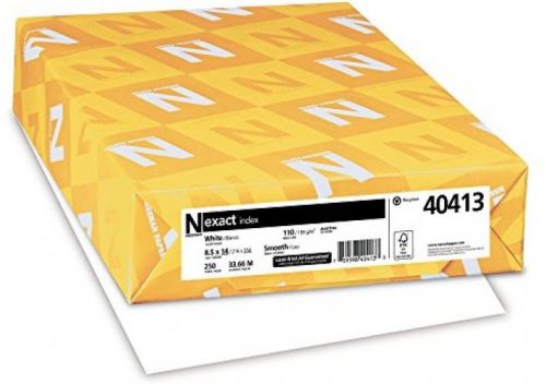 Neenah exact index, 110 lb, 8.5 x 14 inches, 250 sheets, white, 94 brightness for sale