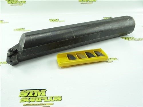 KENNAMETAL INDEXABLE TOP NOTCH BORING BAR 2-1/2&#034; SHANK S40-NER4 + NEW INSERTS