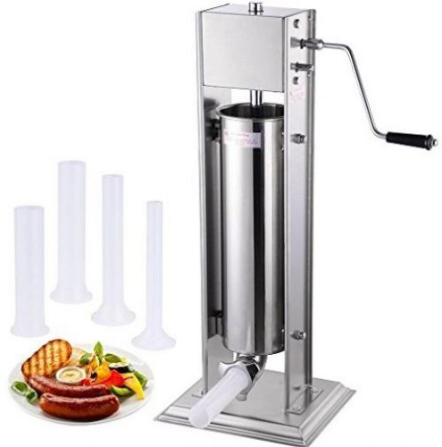 7L 20lbs Two Speed Vertical Commercial Stainless Steel Sausage Stuffer Meat