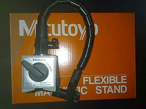 NEW MITUTOYO MAGNETIC BASE 7012 - 10 FOR DIAL INDICATOR &amp; GAUGES - FLEXIBLE