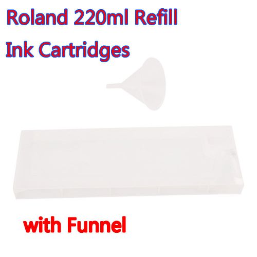 Roland 220ml Refill Ink Cartridges with Funnel for Roland FJ-540 / FJ-740