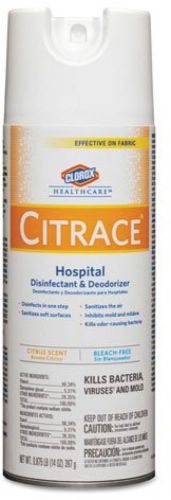 Citrace - Hospital Disinfectant and Deodorizer, Citrus, 14oz Aerosol, 12/Carton