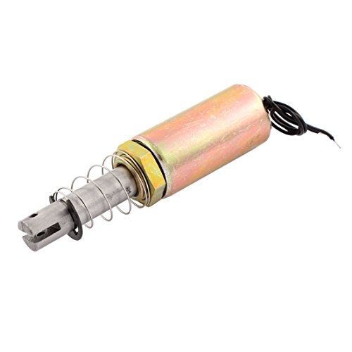 Uxcell dc 12v 10mm 1kg pull type solenoid electromagnet w spring plunger for sale