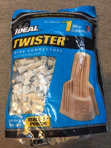 IDEAL 30-641 Wing Nut, Tan, Bag of 500 Wire Nuts