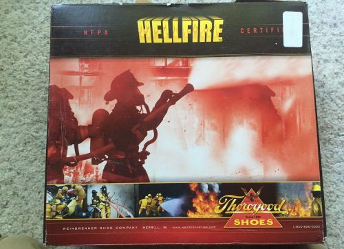 Thorogood hellfire 10&#034; structural tri wildland firefighting boots size 5m for sale