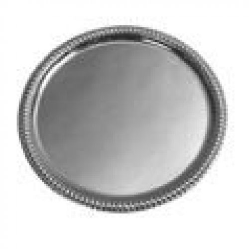 Winco CMT-14 Round Tray, 14-Inch, Chrome