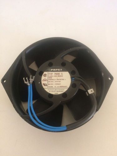 Papst-Motoren, Type 7600 S Cooling Fan, 115V, 50/60 Hz, 40w, Thermally Protected