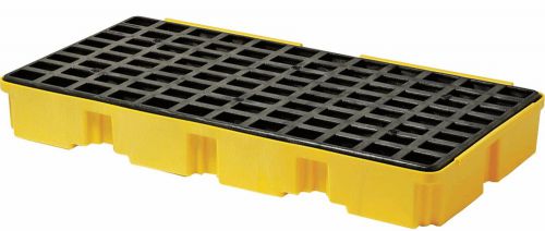 New drum spill cntnmnt containment pallet, 2 drum, 5k lb.polyethylene 6.5 x 51.5 for sale