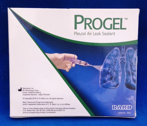 Bard Progel Pleural Air Leak Sealant - Model PGPS002 - NEW