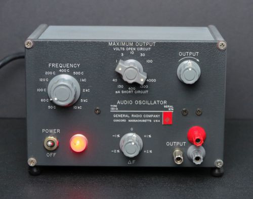 GR General Radio 1311-A Audio Oscillator 1311A Tested Working 50Hz-10kHz to 100V