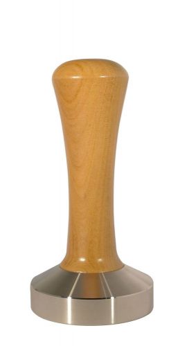 Espresso Tamper 58.4mm Flat Ovangkol Wood Stainless Steel Tamping