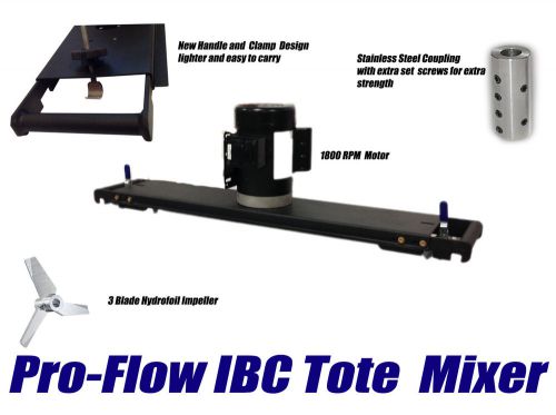 PRO-FLOW IBC TOTE MIXER 2HP MOTOR / DUAL 5&#039; HYDROFOIL IMPELLERS