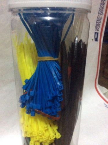 650 multipurpose cable ties,usa seller.locking nylon wire cable zip ties6colors for sale
