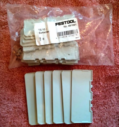 Set of sixteen Festool Sortainer Drawer Dividers, small