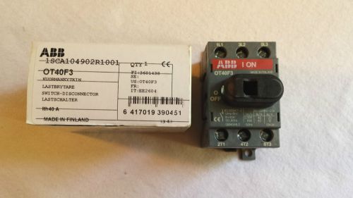 New ABB Switch-Disconnector OT40F3  1SCA104902R1001
