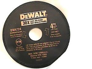 5 De Walt 4&#034; High Performance Diamond Masonry Saw Blade DW4724