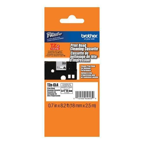 Brother 0.71&#034; tz cleaning tape for p-touch, 100 clean #tze-cl4 for sale