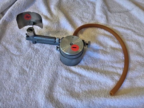 USED #1 HANAU TOUCH-O-MATIC BUNSEN BURNER FOR NATURAL GAS W/SHIELD &amp; HOSE