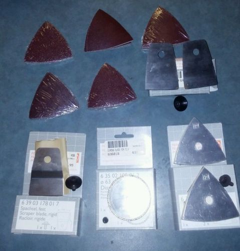 Fein diamond grout, scraper, felt polishing, blades, siafast sandpaper for sale