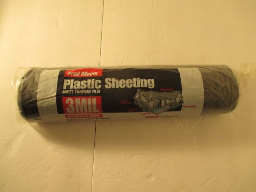 Fred Meyer 3 Mil Black Plastic Sheeting, 20-Foot by 10-Foot
