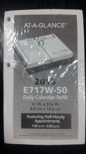 AT-A-GLANCE Daily Desk Calendar Refill 2016 Page Size 3.5 x 6 (E717W-50)