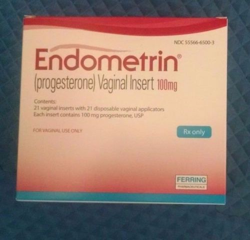 Endometrin (Progesterone) Vaginal Insert 100 mg.