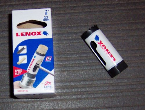 Lenox tools 3001414l 7/8&#034; bi-metal speed slot hole saw for sale