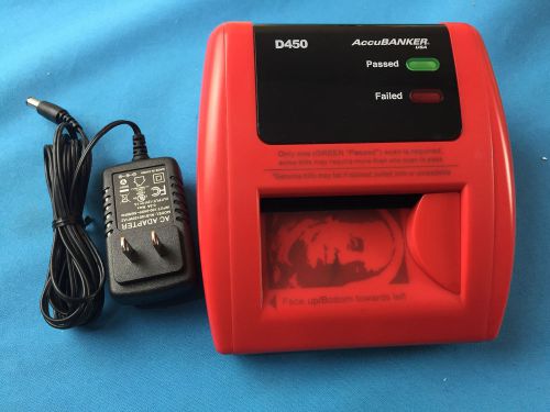 AccuBanker D450 Counterfeit Money Detector *AS IS* *FOR PARTS*