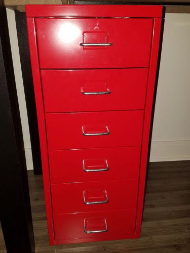 EUC IKea Helmer Drawer Unit on Casters Red