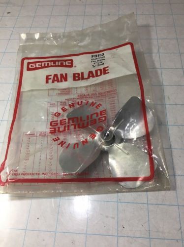 Gemline Aluminum Fan Blade FB150 4&#034; Diameter 3/16&#034; Bore