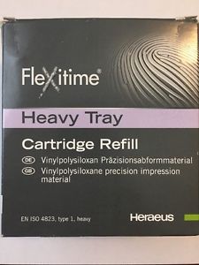 Heraeus Flexitime Heavy Tray Impression Material. 2 X 50ml cartridges