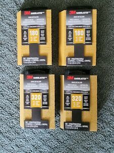 4) 3M SANDBLASTER SPONGE LOT ( NEW ) 2 - 180 GRIT , 2 - 320 GRIT