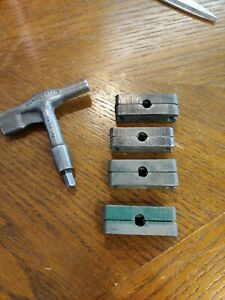 6 Letterpress Quoins and Key - Wickersham