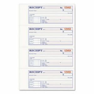 Adams TOPS 2-Part Hardbound Receipt Book with Carbon, 300 Sets (ABFDCH1185)