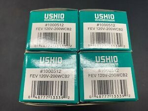 Lot of (4) Ushio #1000512 FEV 120V-200WCB2 Projector Bulb