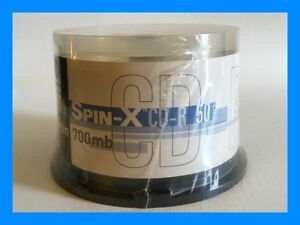 Spin-X CD-R Recordable Discs - 50 Count - 80 Min/700 MB - New, Sealed