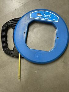 Ideal 31-061 fiberglass fish tape 100’ used Missing Tip.