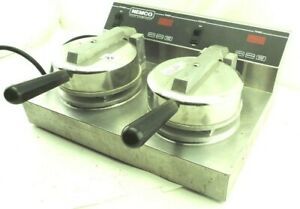 NEMCO DUAL WAFFLE MAKER COMMERICIAL RESTAURANT GRADE 7000-2PS 1960W 120V