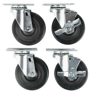 Vollrath Equivalent 4&#034; Swivel Casters for ServeWell Hot and Cold Food Tables 4ct