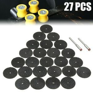 27pcs Mini Metal Small Cutting Discs 32mm 2x Mandrel For Proxxon Tools