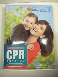 Family &amp; Friends CPR Anytime KIT Manikin &amp; DVD American Heart Association - NIB!