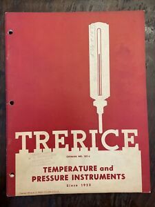 1950 H.O. Trerice Temperature Pressure Instruments Catalog Detroit