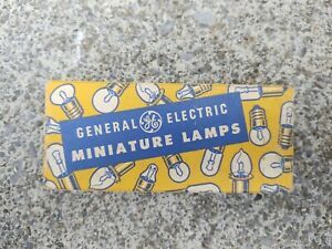 Vintage Box Of10 General Electric Lamps Bulbs No. 756 Indicator