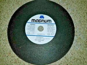 New Box of 14 Magnum   Cut-Off Wheel Abrasive 4,400 RPM 14&#034; x 3/32&#034; x 1.250&#034;