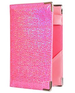 Holographic Glitter Server Book for Waitress and Waiter Zipper Pocket 2 Tone New