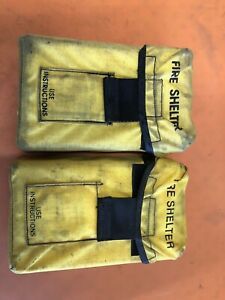 (2) FSS Wildland Fire Fighting Fire Shelters NFPA 1977 Unused (But Carried)