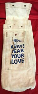 Lot of 7 Lineman Canvas Glove Bags - Some Vintage - See pics!