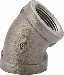 Elbow 45deg Black 1-1/2