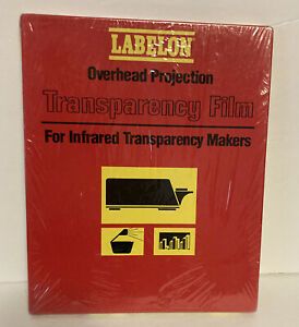 Labelon TR 387RB Overhead Projection Transparency Film 100 Sheets TR-387RB TR387